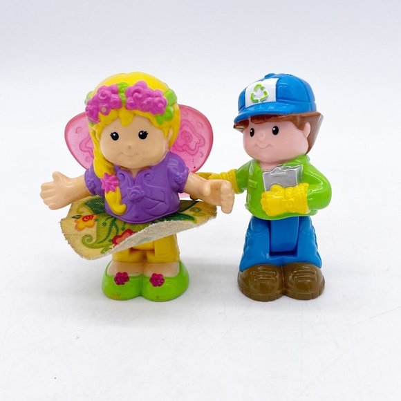 Fisher Price Little People Sarah Lynn Fairy Recycle Ryan Posable Figure Toy 3" - Picture 2 of 13